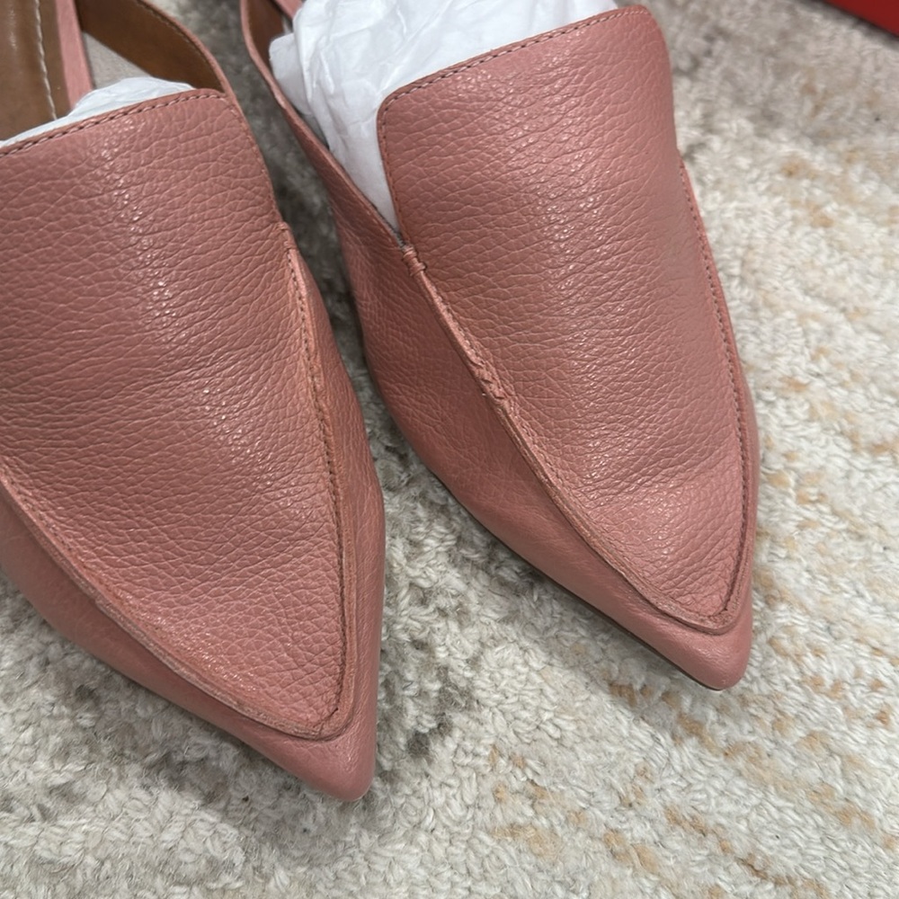 Carrano Pink Leather Mules - Picture 3 of 6